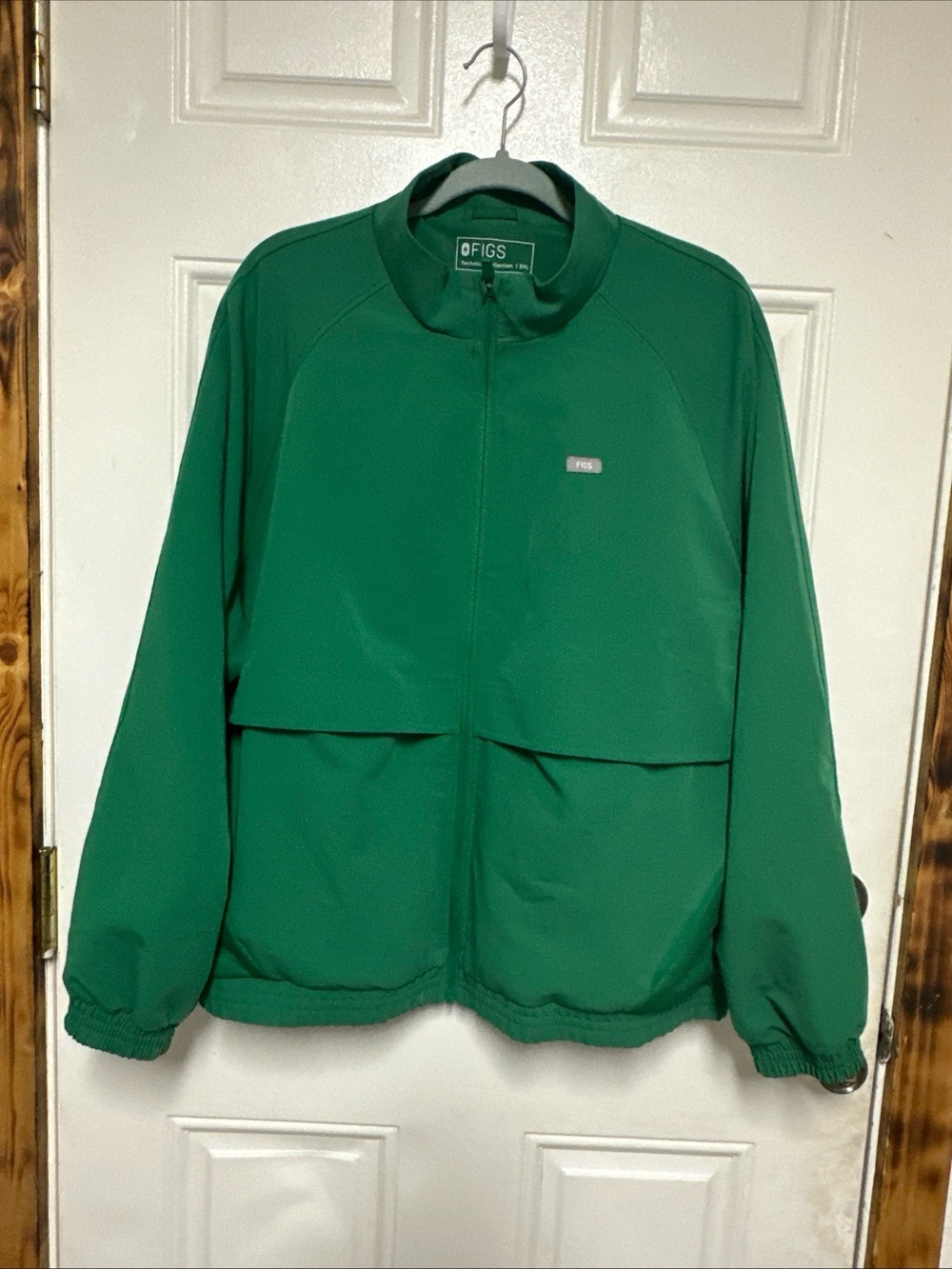 FIGS Technical Collection Women's Green Full Zip Comfort Sydney Scrub Jacket 3XL